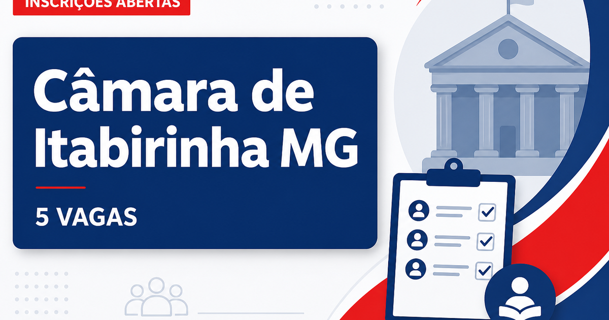 Câmara de Itabirinha: Câmara de Itabirinha - MG abre concurso público com salários de até R$ 6.200,00 - Câmara Municipal de Itabirinha