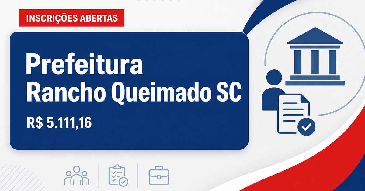 Prefeitura de Rancho Queimado: Prefeitura de Rancho Queimado - SC abre seleção para professores e auxiliares - Prefeitura de Rancho Queimado