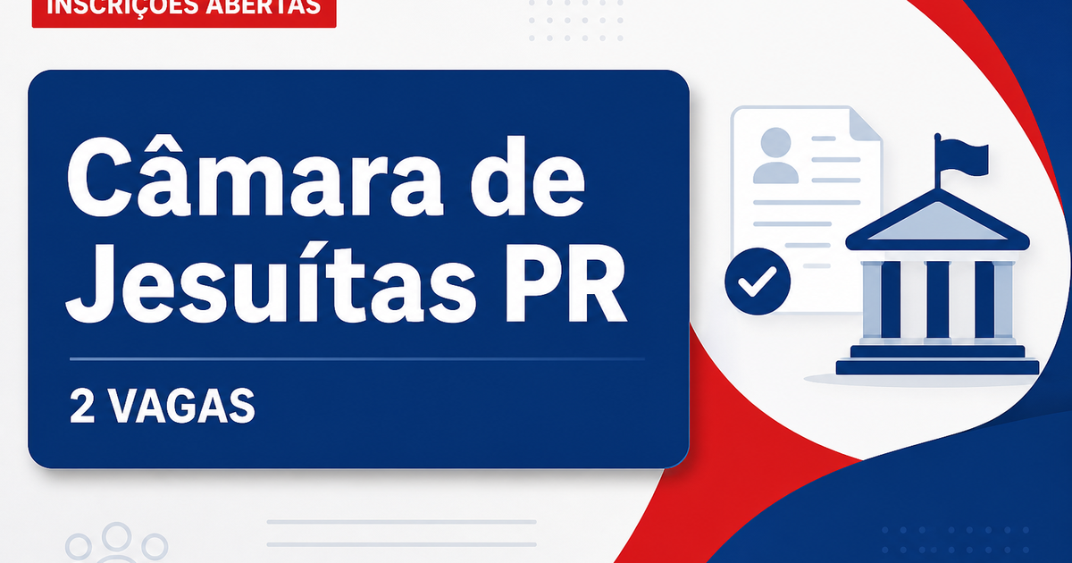 Câmara de Jesuítas: Câmara de Jesuítas - PR abre concurso público para Agente Administrativo - Câmara Municipal de Jesuítas