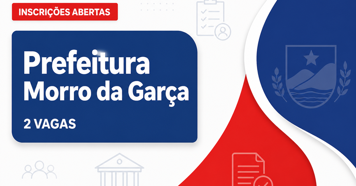 Prefeitura de Morro da Garça MG abre processo seletivo com 2 vagas para professores - Prefeitura de Morro da Garça