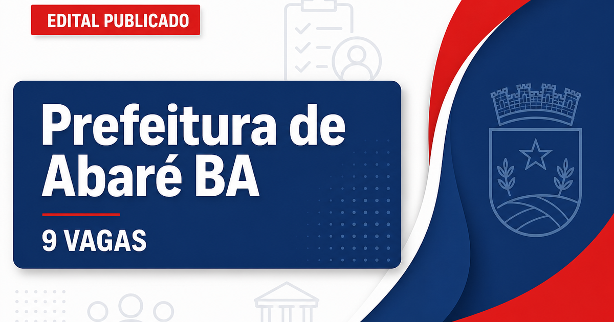Prefeitura de Abaré: Prefeitura de Abaré - BA retifica edital de concurso público para Agente Comunitário de Saúde - Prefeitura de Abaré