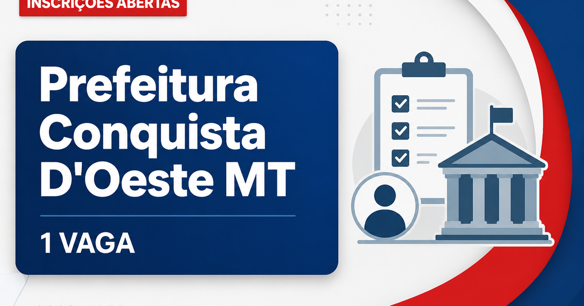 Prefeitura de Conquista D'Oeste: Prefeitura de Conquista D'Oeste - MT abre processo seletivo para o cargo de motorista - Prefeitura de Conquista D'Oeste