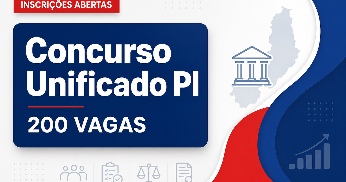 Concurso Unificado do Piauí tem inscrições prorrogadas para 200 vagas - Governo do Estado do Piauí