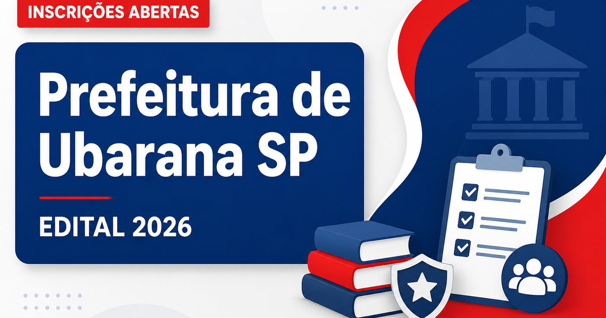 Prefeitura de Ubarana - SP abre seleção com vagas imediatas e cadastro de reserva - Prefeitura de Ubarana