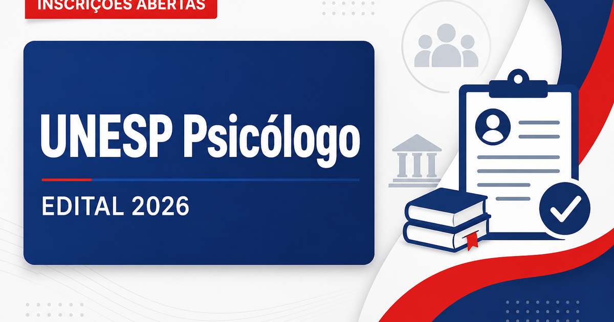 UNESP abre concurso para Psicólogo em São José do Rio Preto - SP - Universidade Estadual Paulista "Júlio de Mesquita Filho"