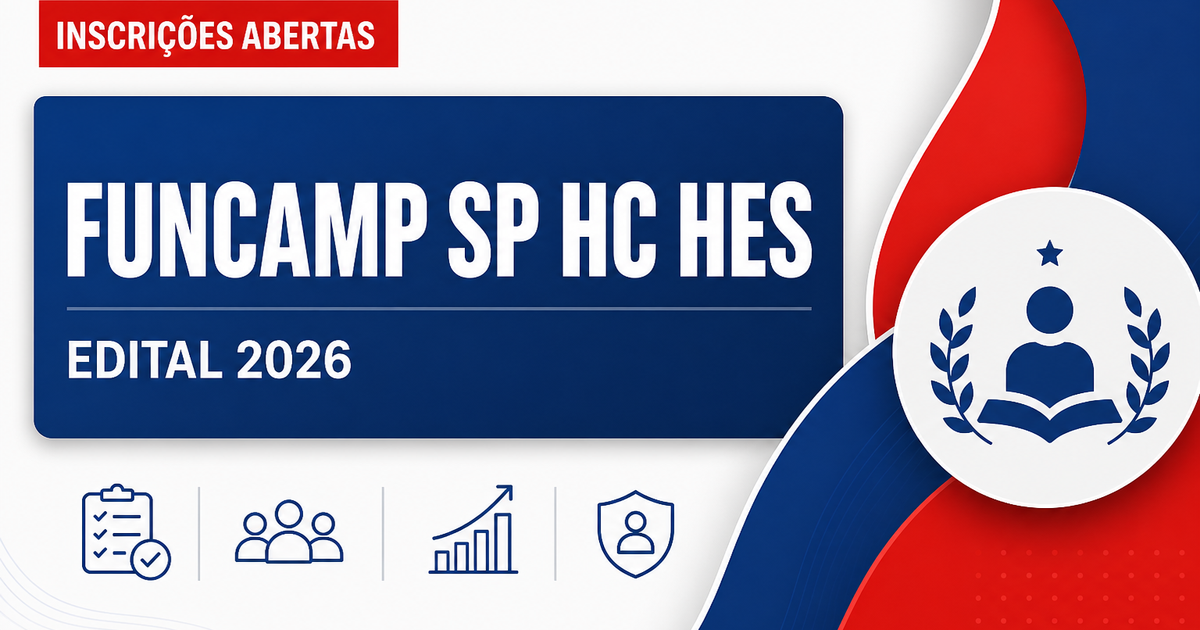 FUNCAMP - SP abre vagas para Nutricionista Clínica e Auxiliar de Farmácia no HC e HES - Fundação de Desenvolvimento da Unicamp