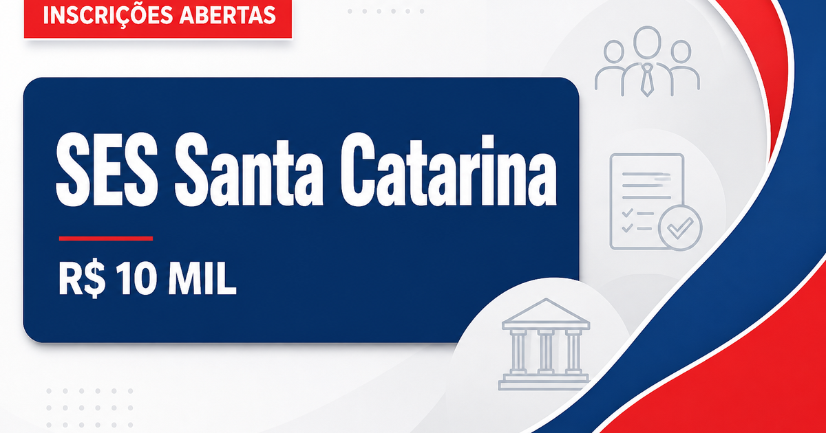 SES - SC abre processo seletivo com salários de até R$ 10 mil - Secretaria de Estado da Saúde de Santa Catarina