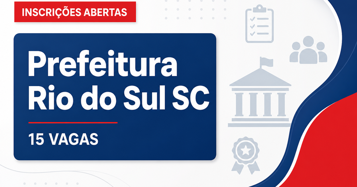 Prefeitura de Rio do Sul: Prefeitura de Rio do Sul - SC abre concurso público com vagas para Guarda Municipal - Prefeitura de Rio do Sul