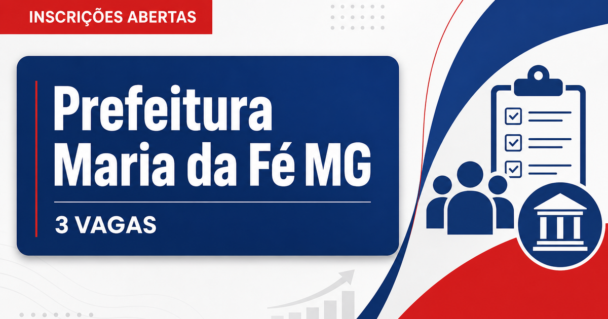 Prefeitura de Maria da Fé: Prefeitura de Maria da Fé - MG abre processo seletivo para professores municipais - Prefeitura de Maria da Fé