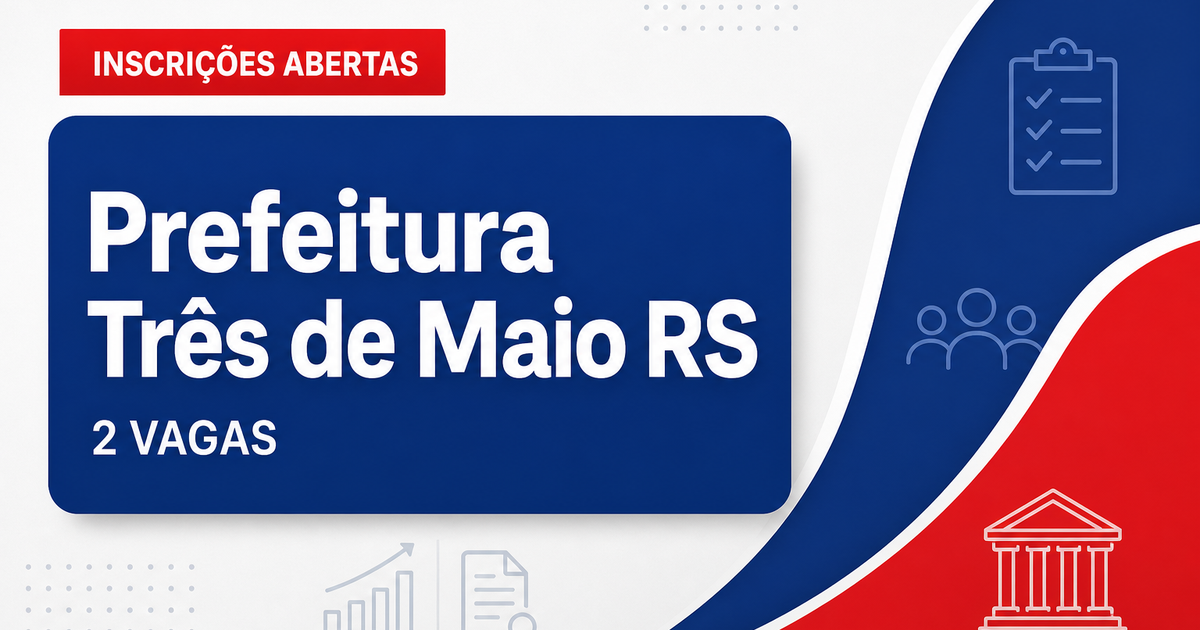 Prefeitura de Três de Maio: Prefeitura de Três de Maio - RS abre seleção para Agente Comunitário de Saúde - Prefeitura de Três de Maio