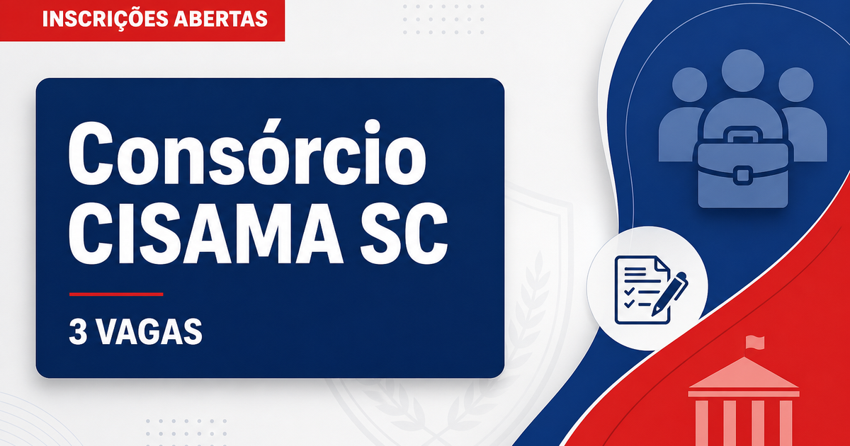 Consórcio CISAMA Lages SC abre processo seletivo com 3 vagas imediatas - Consórcio Intermunicipal Serra Catarinense