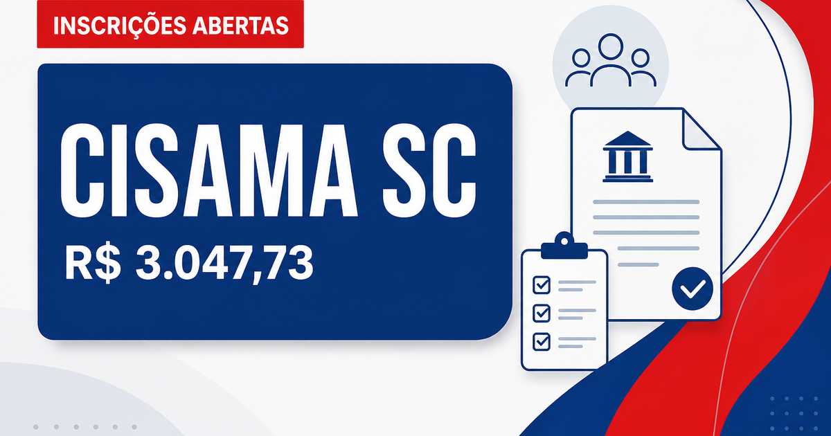 CISAMA - SC abre processo seletivo com salários de até R$ 3.047,73 em Lages - Consórcio Intermunicipal Serra Catarinense