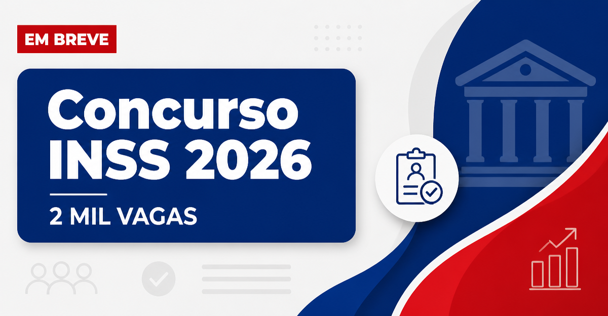 Concurso INSS: com 2 mil vagas previstas, autarquia estuda pedido - INSS: com 2 mil vagas previstas, autarquia estuda pedido
