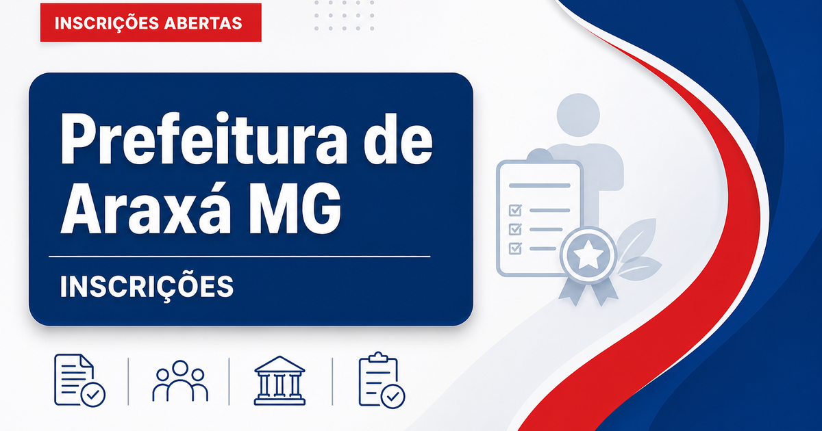 Prefeitura de Araxá - MG prorroga as inscrições do processo seletivo para Agente Comunitário de Saúde prorrogado - Prefeitura de Araxá