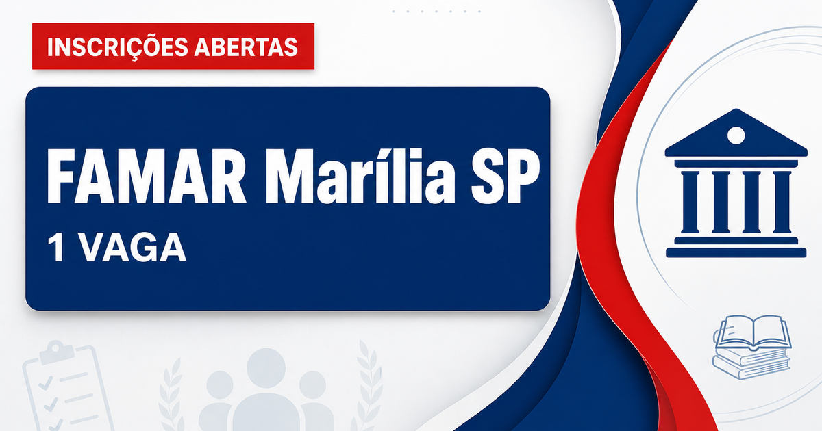 FAMAR - Marília: FAMAR - SP abre seleção para cargo de Médico na área de Cirurgia Geral e do Trauma - Fundação de Apoio à Faculdade de Medicina de Marília