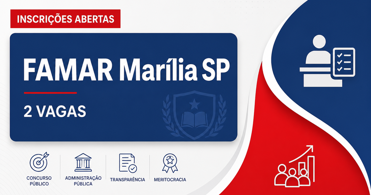 FAMAR - Marília: FAMAR - SP abre processos seletivos para Assessor de Imprensa e Analista de Produção Audiovisual - Fundação de Apoio à Faculdade de Medicina de Marília