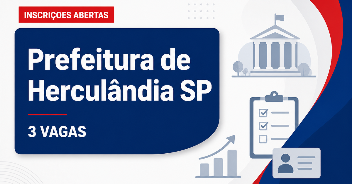 Prefeitura de Herculândia: Prefeitura de Herculândia - SP abre concurso público para cargos de nível superior - Prefeitura de Herculândia