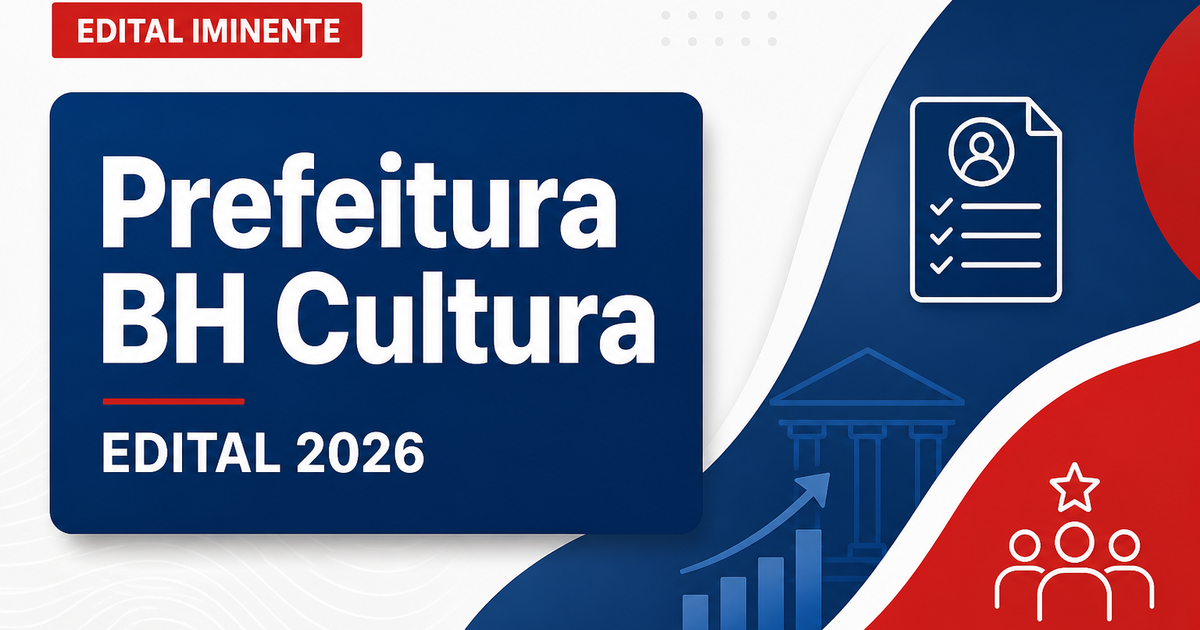 Concurso BH: banca é definida para novo edital da área da Cultura - Prefeitura de Belo Horizonte