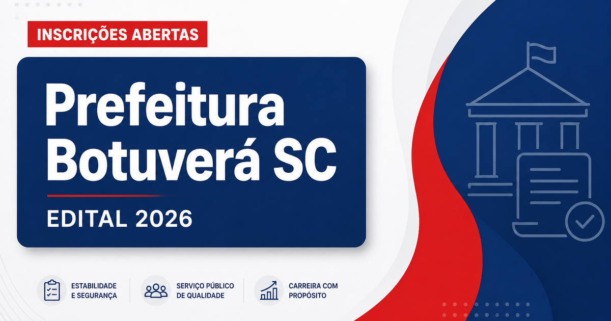 Prefeitura de Botuverá SC abre concurso para agente comunitário de saúde - Prefeitura de Botuverá