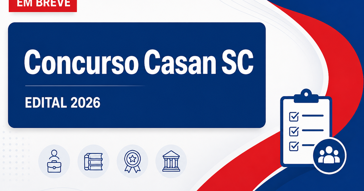 Concurso Casan SC: contratada banca organizadora para nova seleção - Companhia Catarinense de Águas e Saneamento