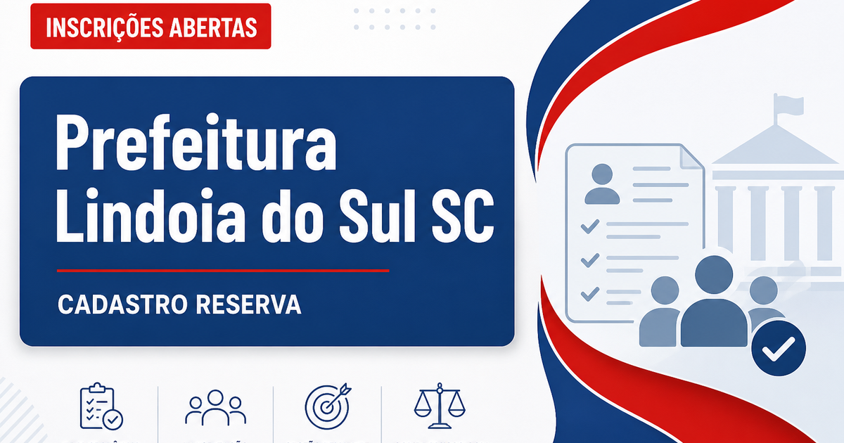 Prefeitura de Lindoia do Sul - SC abre processo seletivo para cadastro de reserva de professores - Prefeitura de Lindóia do Sul