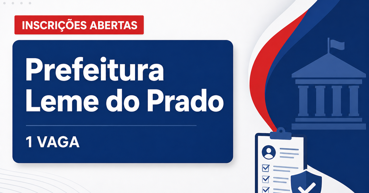 Prefeitura de Leme do Prado MG abre processo seletivo com 1 vaga para agente comunitário de saúde - Prefeitura de Leme do Prado