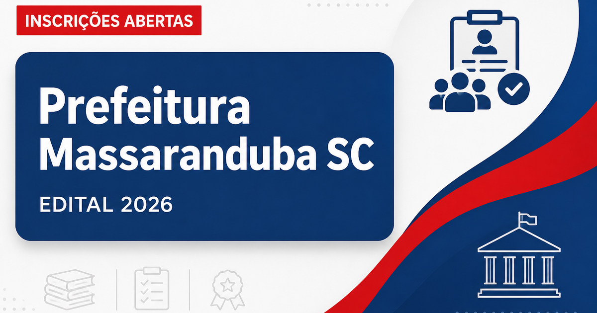 Prefeitura de Massaranduba - SC abre processo seletivo para professores - Prefeitura de Massaranduba