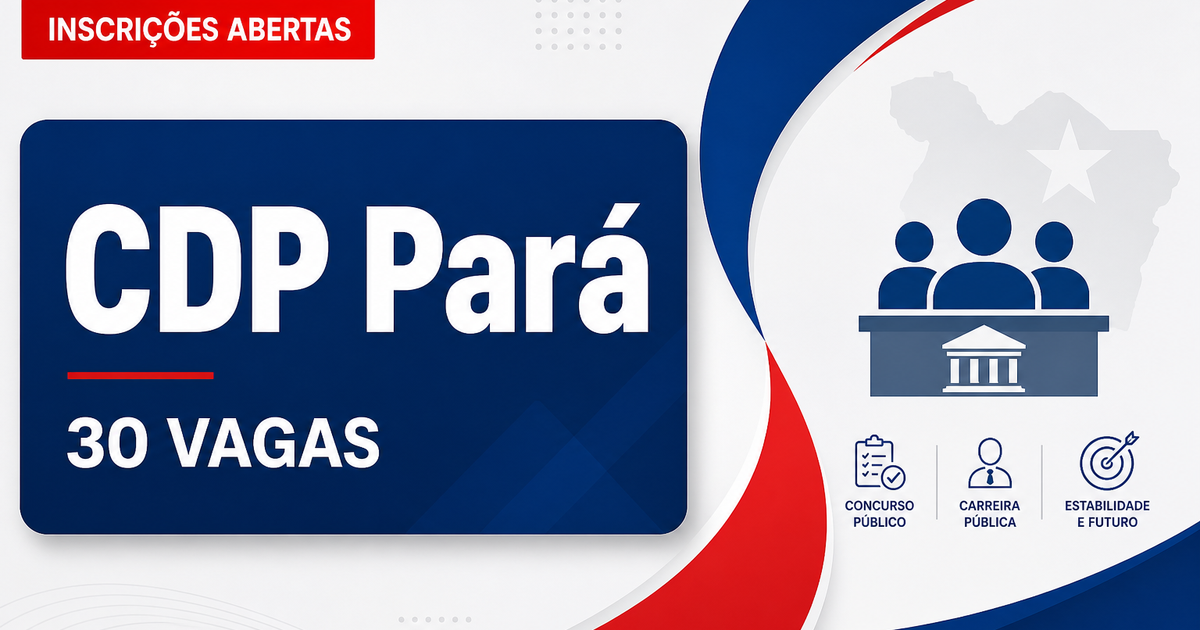 Concurso da CDP: inscrições para mais de 30 vagas terminam nesta quinta-feira (13) - Companhia Docas do Pará