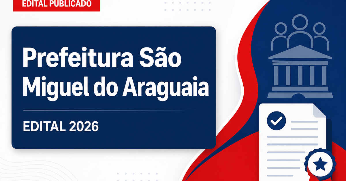 Prefeitura de São Miguel do Araguaia - GO retifica edital de concurso público - Prefeitura de São Miguel do Araguaia