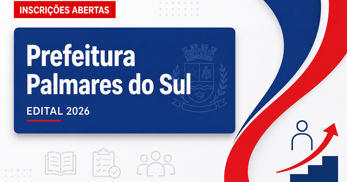 Prefeitura de Palmares do Sul - RS abre processo seletivo para Engenheiro Civil - Prefeitura de Palmares do Sul