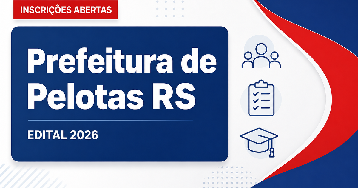 Prefeitura de Pelotas - RS abre seleção para Operador de Serviços Postais - Prefeitura de Pelotas