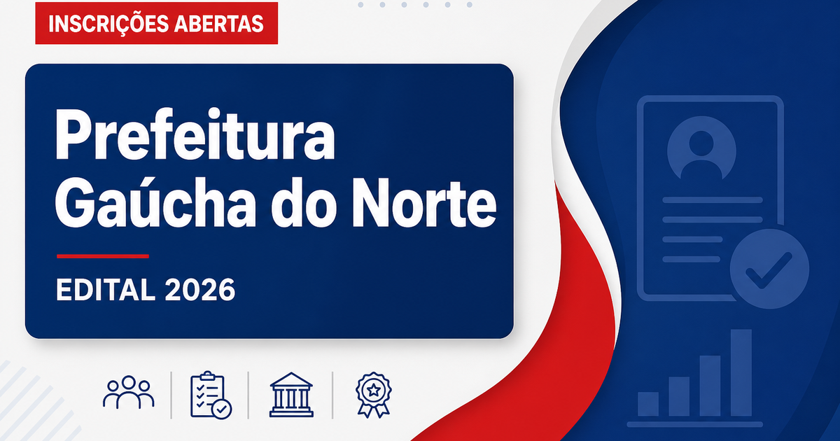 Prefeitura de Gaúcha do Norte - MT abre processos seletivos com vagas para diversas áreas - Prefeitura de Gaúcha do Norte