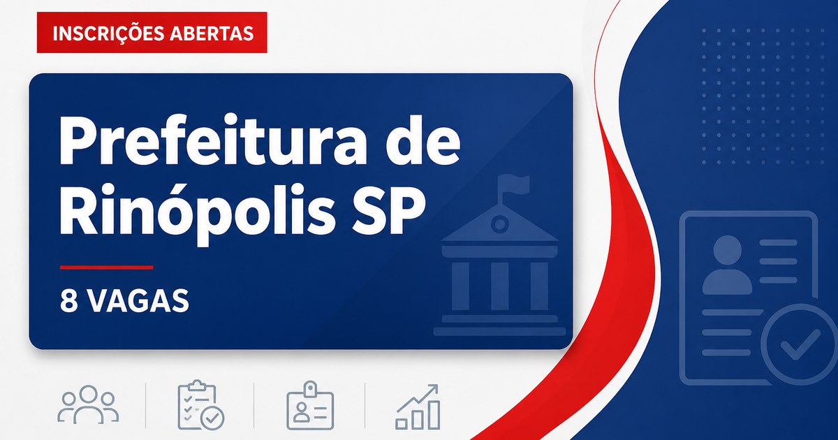 Prefeitura de Rinópolis: Prefeitura de Rinópolis - SP abre concurso público com salários de até R$ 15.493,89 - Prefeitura de Rinópolis
