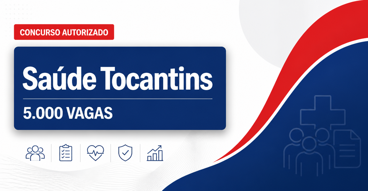 Concurso Saúde TO tem 5 mil vagas previstas; veja cronograma - Secretaria de Saúde do Tocantins