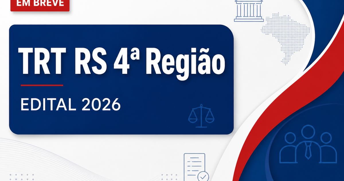 Concurso TRT RS tem cargos definidos e revela estrutura de provas - Tribunal Regional do Trabalho do Rio Grande do Sul