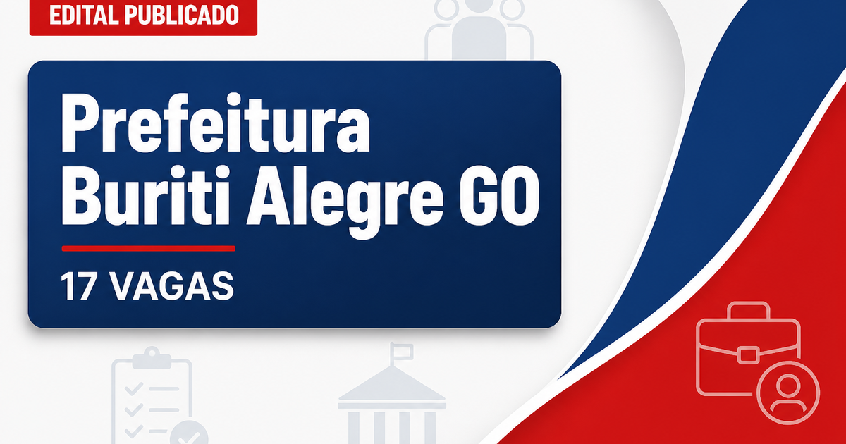 Prefeitura de Buriti Alegre: Prefeitura de Buriti Alegre - GO retifica edital de concurso público - Prefeitura de Buriti Alegre