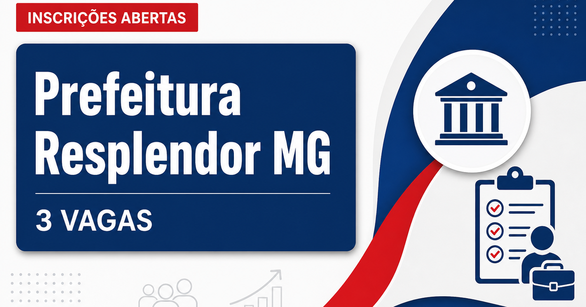 Prefeitura de Resplendor: Prefeitura de Resplendor - MG abre seleção para Agente de Combate às Endemias e Médico Veterin - Prefeitura de Resplendor