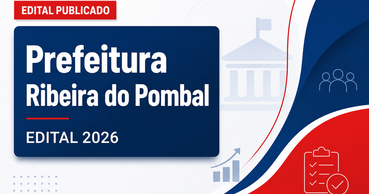 Prefeitura de Ribeira do Pombal BA retifica concurso e atualiza conteúdo de guarda municipal - Prefeitura de Ribeira do Pombal