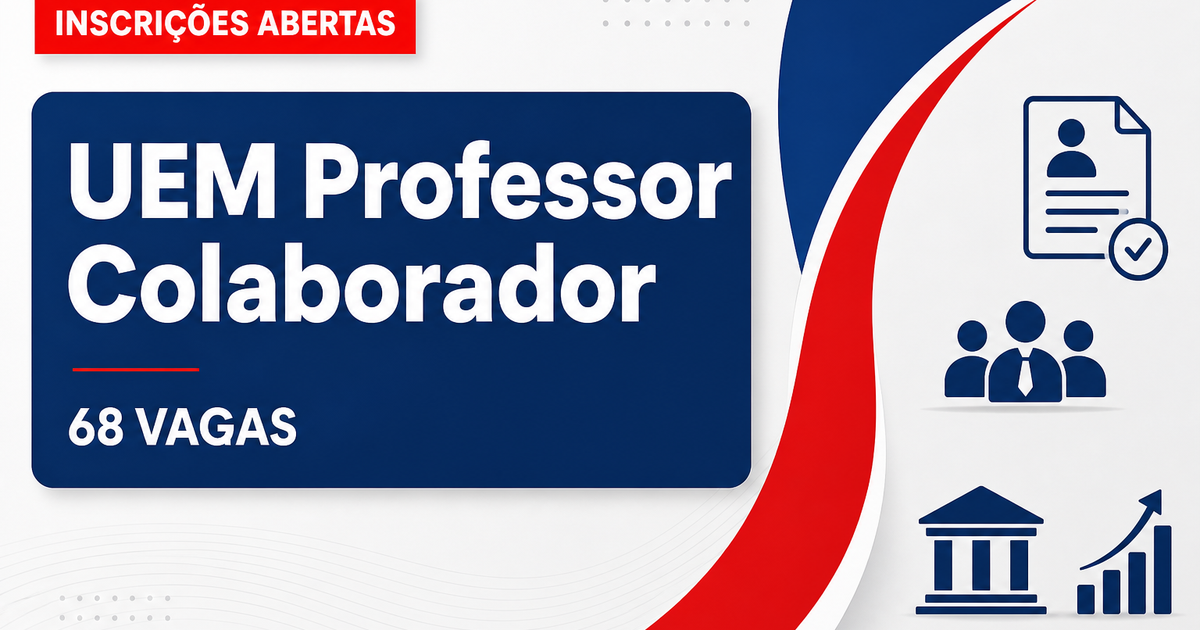 Universidade Estadual de Maringá abre concurso para 68 vagas de professor colaborador - Universidade Estadual de Maringá