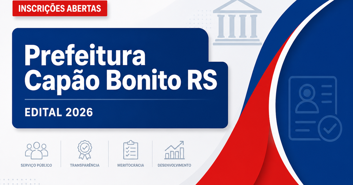 Prefeitura de Capão Bonito do Sul abre processo seletivo para técnico em enfermagem - Prefeitura de Capão Bonito do Sul