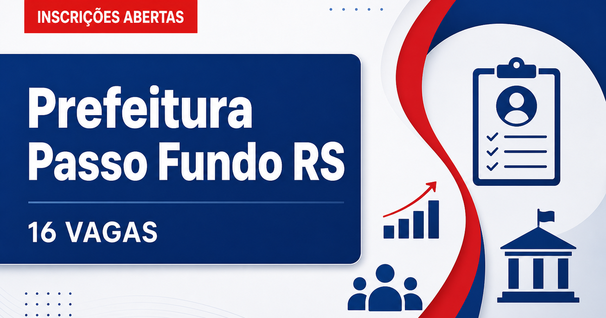 Prefeitura de Passo Fundo: Prefeitura de Passo Fundo - RS abre seleções para profissionais da saúde - Prefeitura de Passo Fundo
