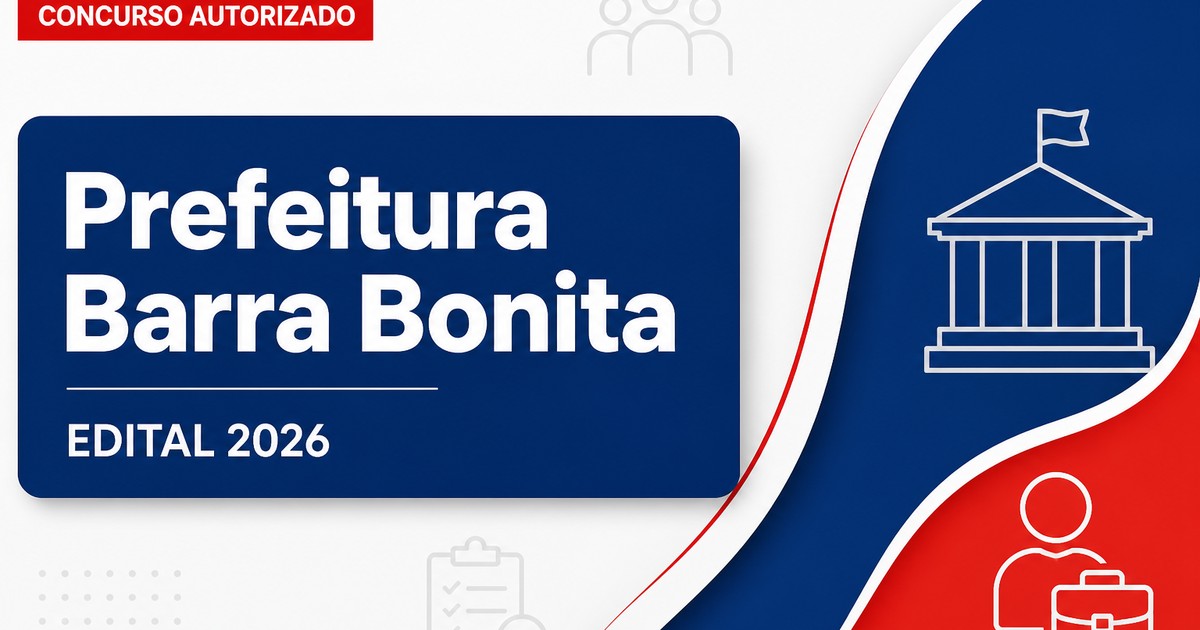 Concurso Prefeitura de Barra Bonita SP: definida banca para área de educação - Prefeitura de Barra Bonita