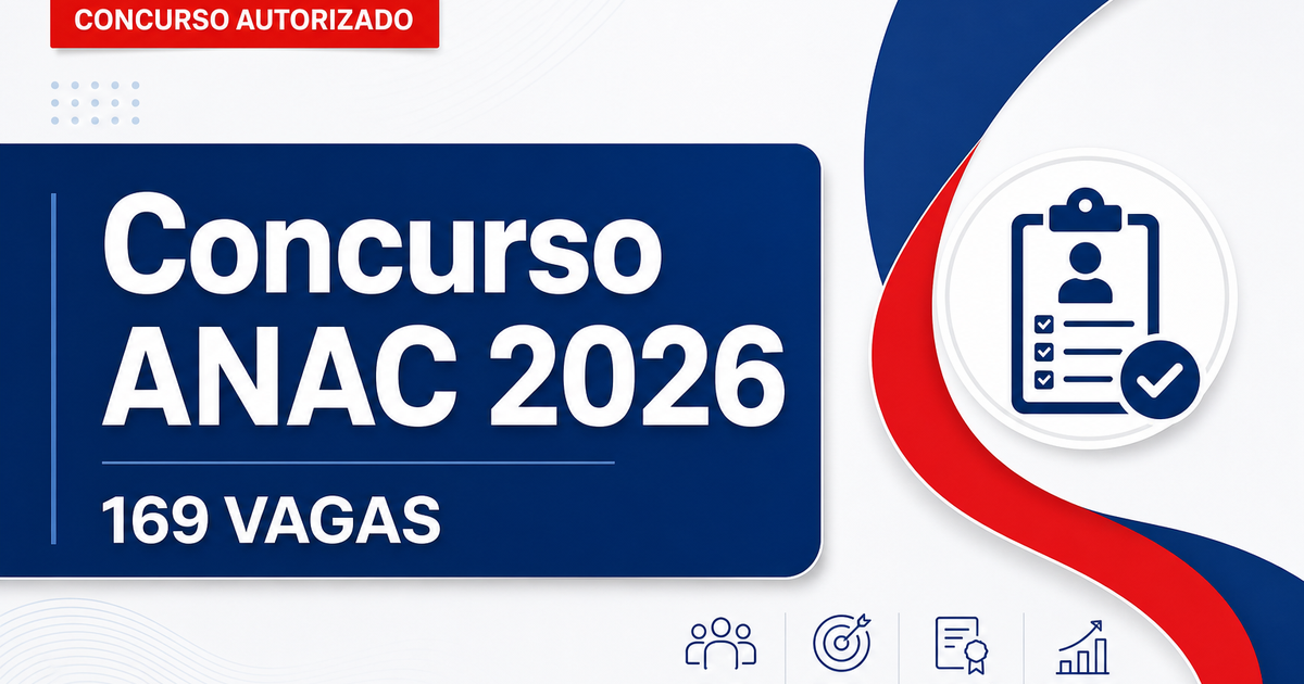 Concurso Anac: enviado pedido para novo edital com 169 vagas - Anac: enviado pedidora novo edital com 169 vagas