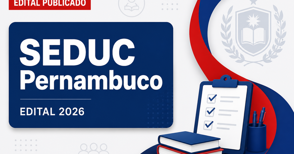 Secretaria de Educação de Pernambuco - PE abre vagas para professores de Libras e Braillistas - Secretaria de Educação de Pernambuco
