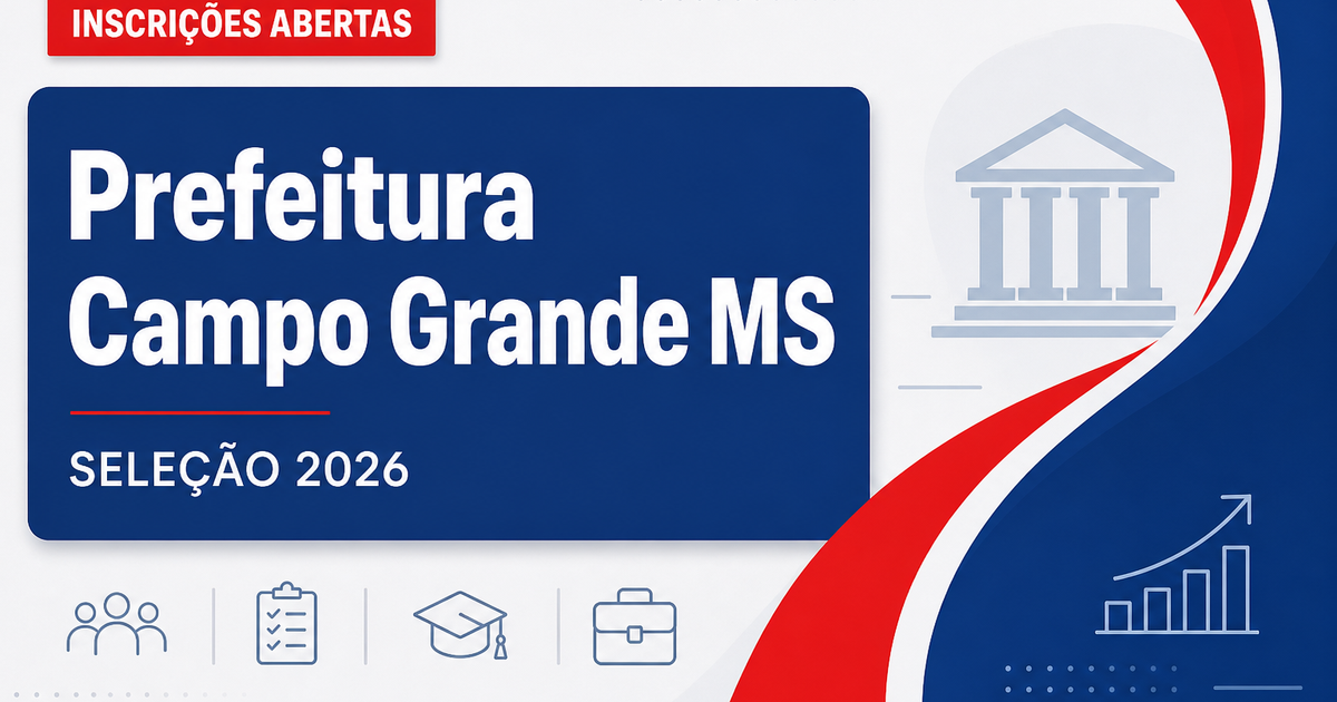 Prefeitura de Campo Grande - MS abre seleção para merendeiro - Prefeitura de Campo Grande