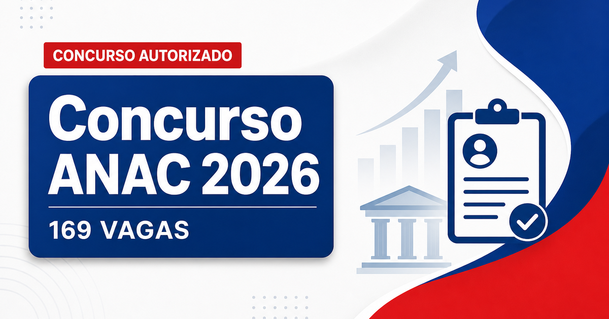 Concurso ANAC: novo pedido encaminhado para 169 vagas de níveis médio e superior - ANAC: novo pedido encaminhadora 169 vagas de níveis médio e superior