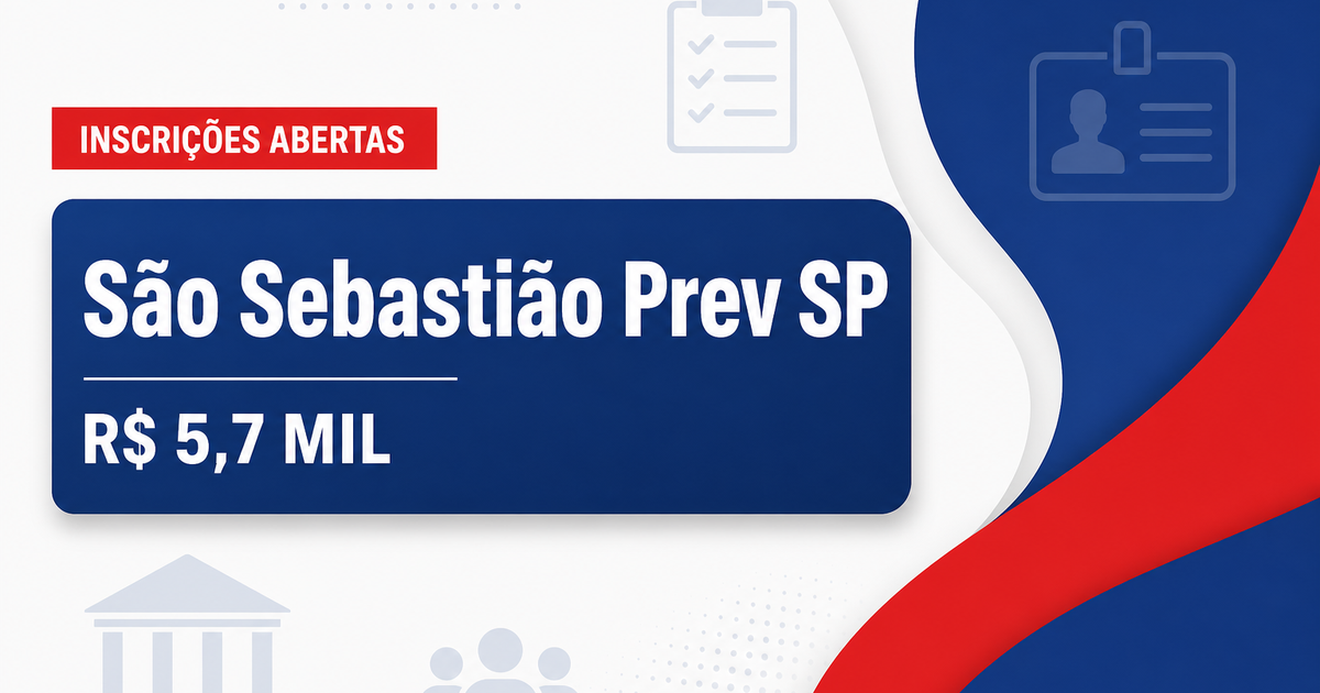 Concurso São Sebastião Prev SP abre vagas com salários de até R$ 5,7 mil - Instituto Previdenciário do Município de São Sebastião