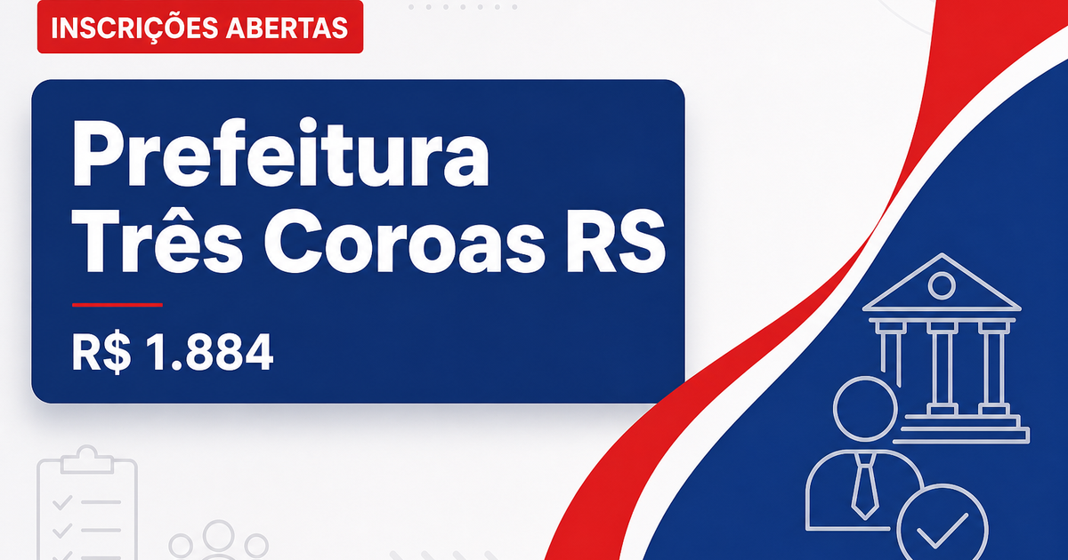 Prefeitura de Três Coroas: Prefeitura de Três Coroas - RS abre seleção para Auxiliar de Professor - Prefeitura de Três Coroas