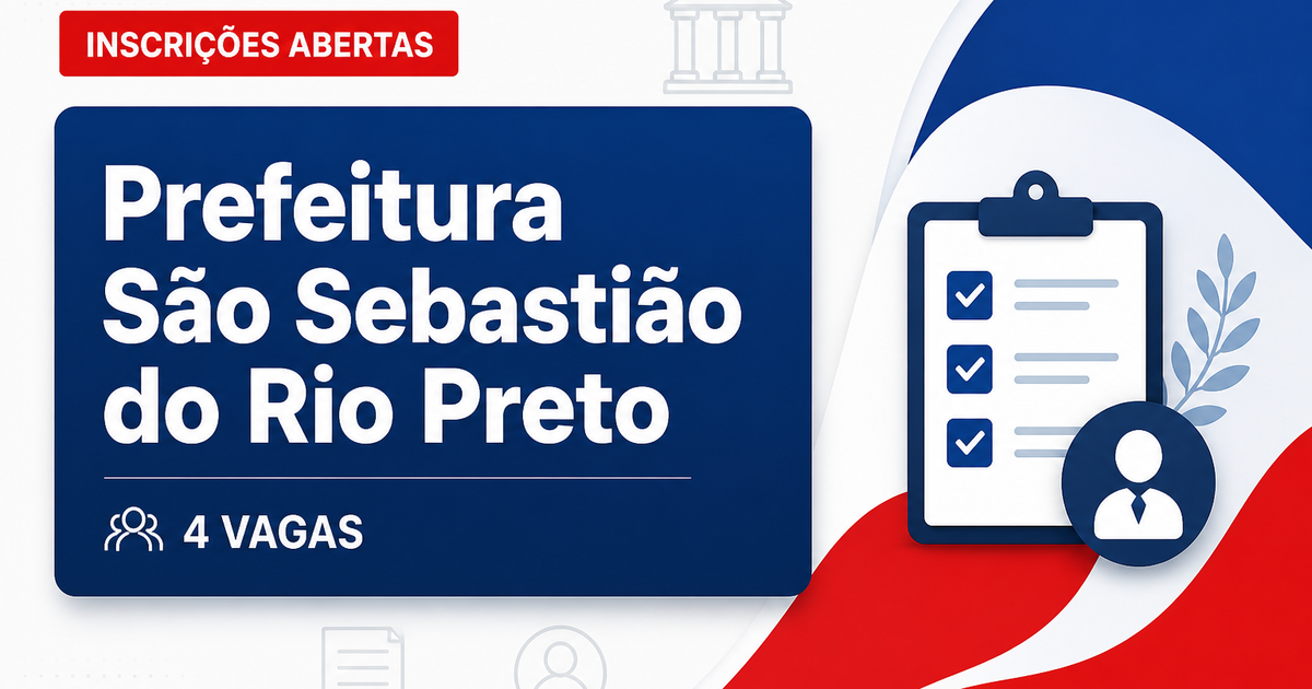 Prefeitura de São Sebastião do Rio Preto: Prefeitura de São Sebastião do Rio Preto - MG abre vagas para agentes de saúde - Prefeitura de São Sebastião do Rio Preto