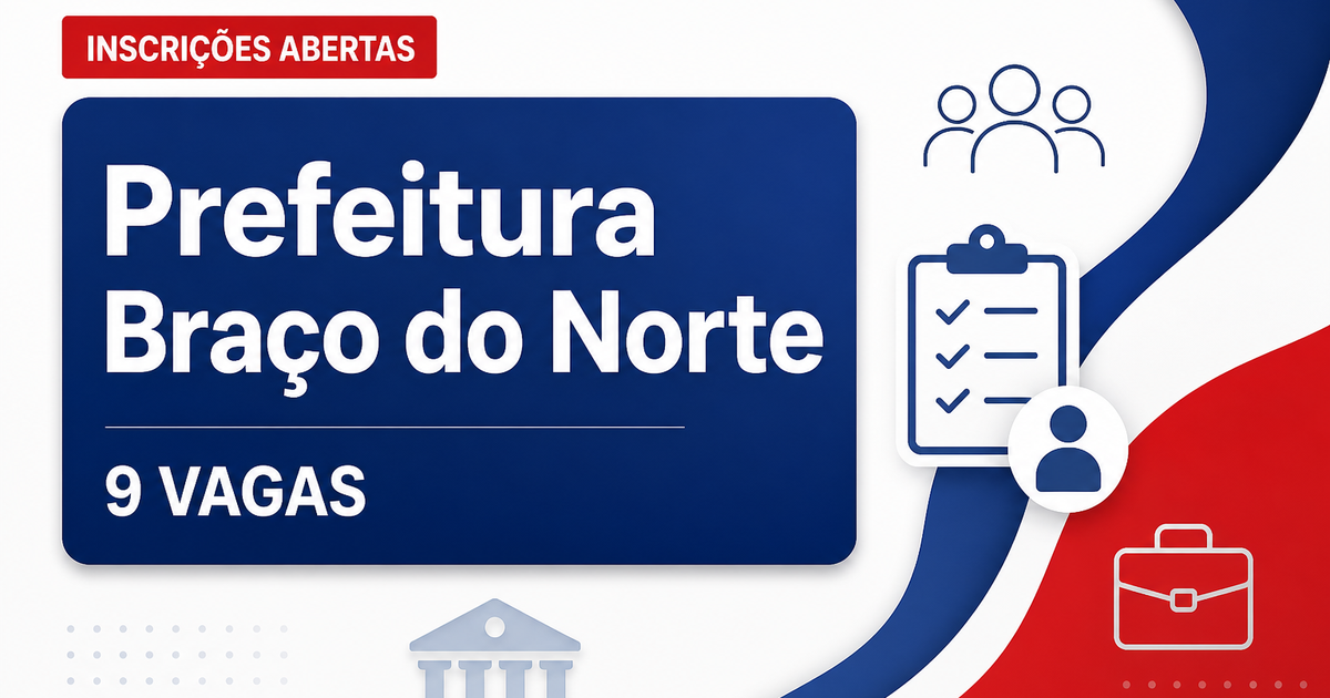 Prefeitura de Braço do Norte: Prefeitura de Braço do Norte - SC abre processo seletivo com salários de até R$ 4.228,42 - Prefeitura de Braço do Norte